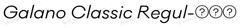 Galano Classic Regul字体转换